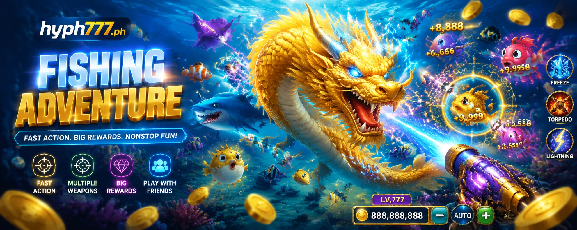 HYPH777 Fishing bonus highlight