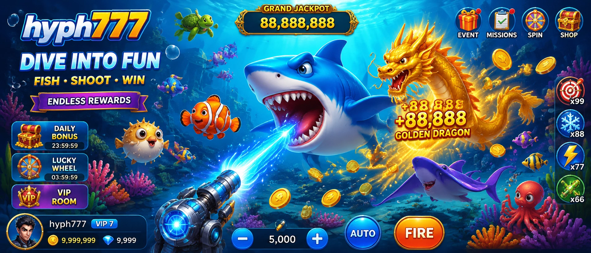 HYPH777 Fishing extra visual two