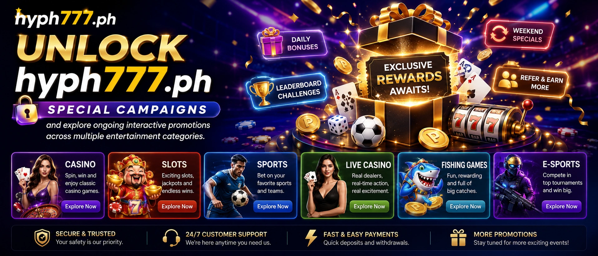 HYPH777 promotions banner 3