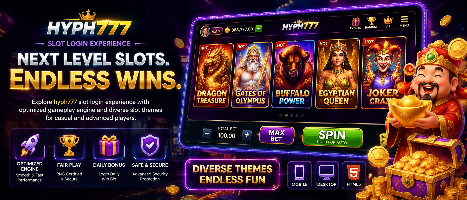 HYPH777 Jackpots bonus highlight